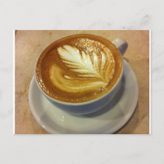 Carte Postale Art du latte