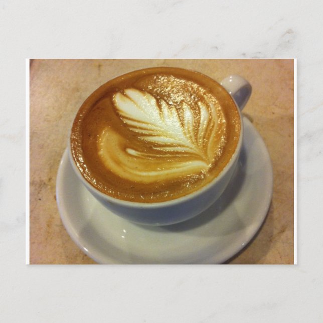 Carte Postale Art du latte (Devant)