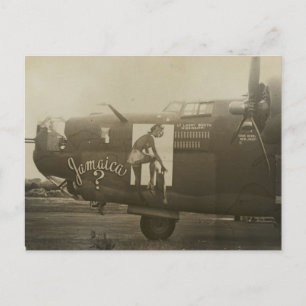 Carte Postale Art du nez sur un Liberator B24