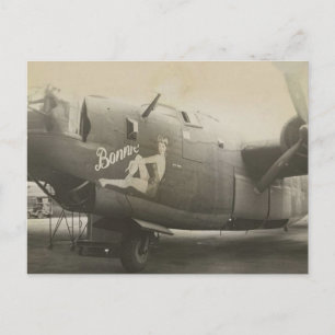 Carte Postale Art du nez sur un Liberator B24