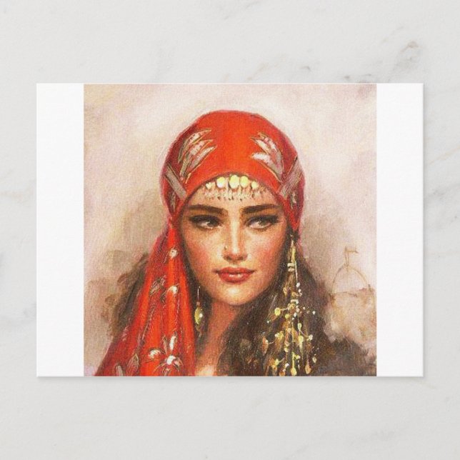 Carte Postale art féminin (Devant)