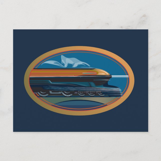 Carte Postale Art ferroviaire (Devant)