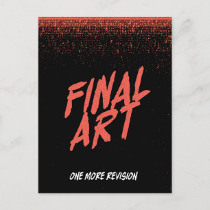 Carte Postale Art final - Affiche de film d'horreur vintage