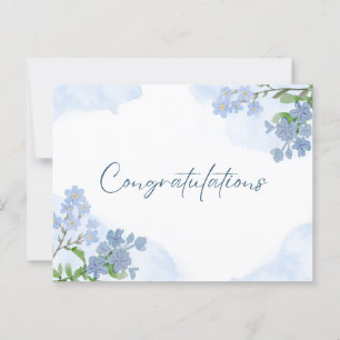 Carte Postale Art floral élégant félicitations