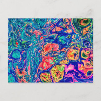 Carte Postale Art fluide Abstrait