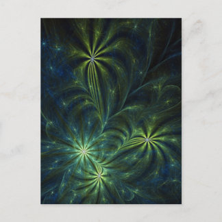 Carte postale Art fractal : mauvaise herbe