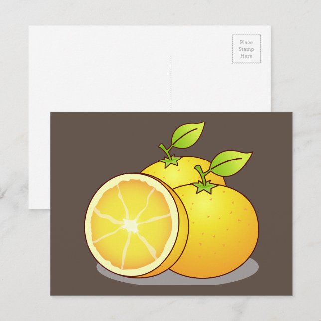 Carte Postale Art fruitier des Oranges (Devant / Derrière)