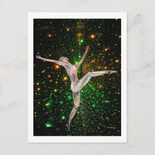 Carte Postale art, gymnastique, danse & étoiles par TJ Conway