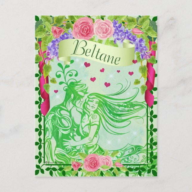 Carte postale Art Imaginaire Beltane Pagan (Devant)