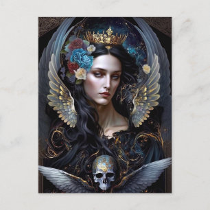 Carte Postale Art Imaginaire de la Reine-Ange foncé
