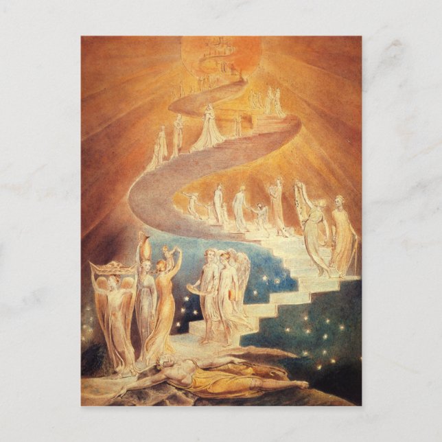 Carte Postale Art Jacobs échelle William Blake (Devant)