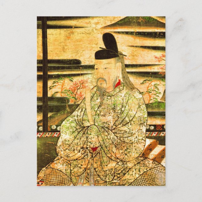 Carte Postale Art japonais fin de l'empereur Saga (Devant)