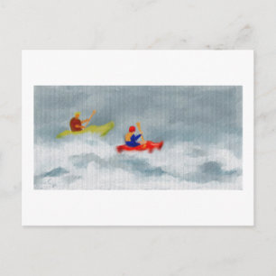 Carte Postale Art Kayaks
