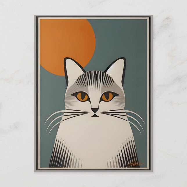 Carte Postale Art Moderne Du Milieu Du Siècle (Devant)