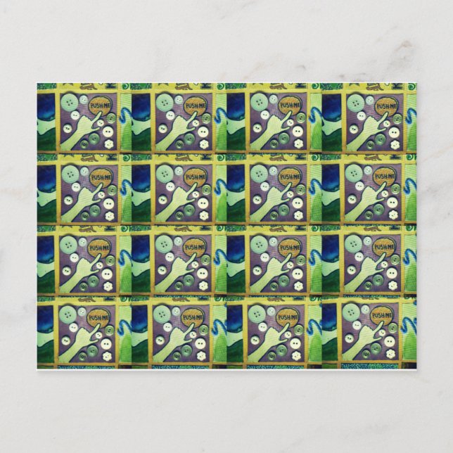 Carte Postale Art Mosaïque Contemporain - Un Joueur (Devant)