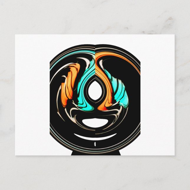 Carte Postale Art Motif traditionnel africain Imprimer (Devant)