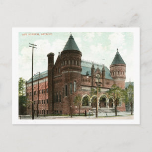 Carte Postale Art Museum, Detroit, 1907 Vintage