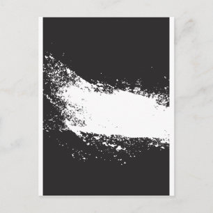 Carte Postale art noir et blanc abstrait vo3