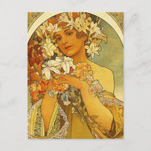 Carte postale Art Nouveau Alphonse Mucha
