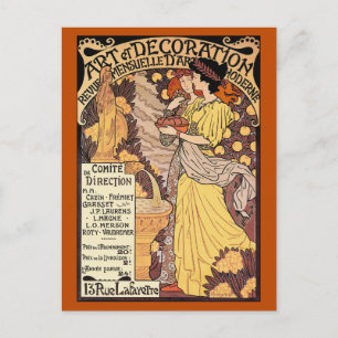 Carte postale Art Nouveau : Art & Décoration