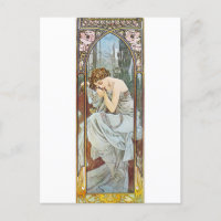 Carte postale Art Nouveau Renaissance pour femme