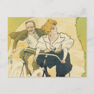 Carte Postale Art Nouveau vintage, Cycles Gladiateurs Vélos