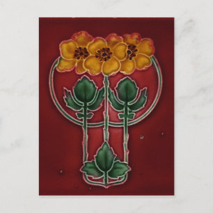 Carte postale Art Nouveau Vintage Design