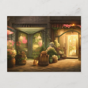 Carte Postale Art numérique Flower Shop