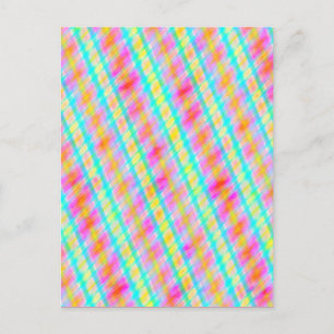 Carte postale Art numérique multifil couleur resso
