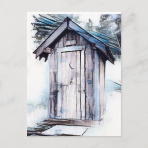 CARTE postale ART OUTHOUSE