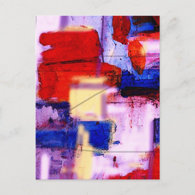 Carte Postale Art peinture Abstrait moderne Imprimer (Devant)
