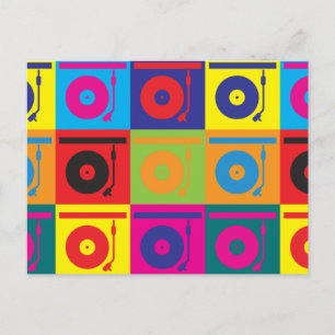 Carte Postale Art pop des enregistrements