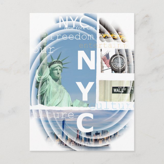 Carte Postale Art pop moderne Nyc Ny New York City Modèle (Devant)