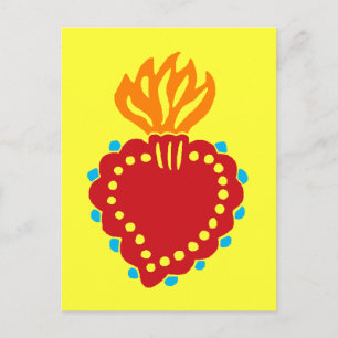 Carte Postale Art populaire mexicain Sacred Heart