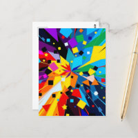 Art Postcard – Abstract Geometric Design
