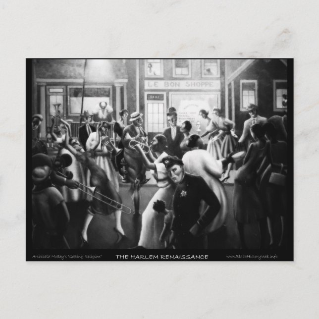 Carte Postale Art Renaissance de Harlem - "Obtenir la religion" (Devant)