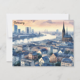 Carte Postale Art rétro vintage voyage Berlin Allemagne ville