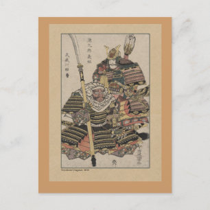 Carte Postale Art Samurai japonais antique