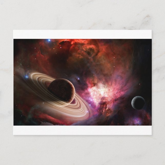 Carte Postale Art spatial Nebula planète (Devant)
