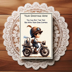 Carte Postale Art Steampunk de sentiment quotidien fantaisiste
