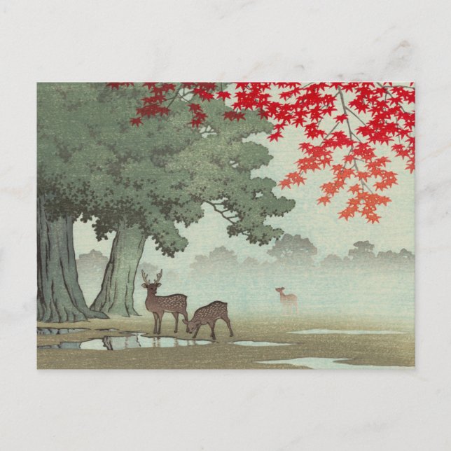 Carte Postale Art Ukiyoe Japonais (Hasui Kawase) (Devant)