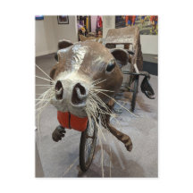 Carte postale Art-Vélo Rat