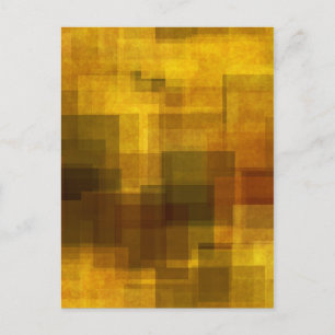 Carte Postale art vintage coloré abstrait géométrique