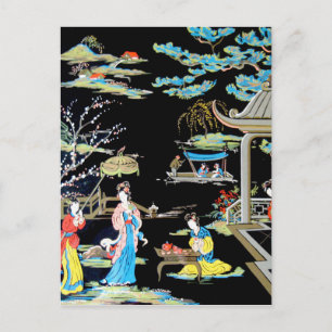 CARTE POSTALE ART VINTAGE JAPONAIS