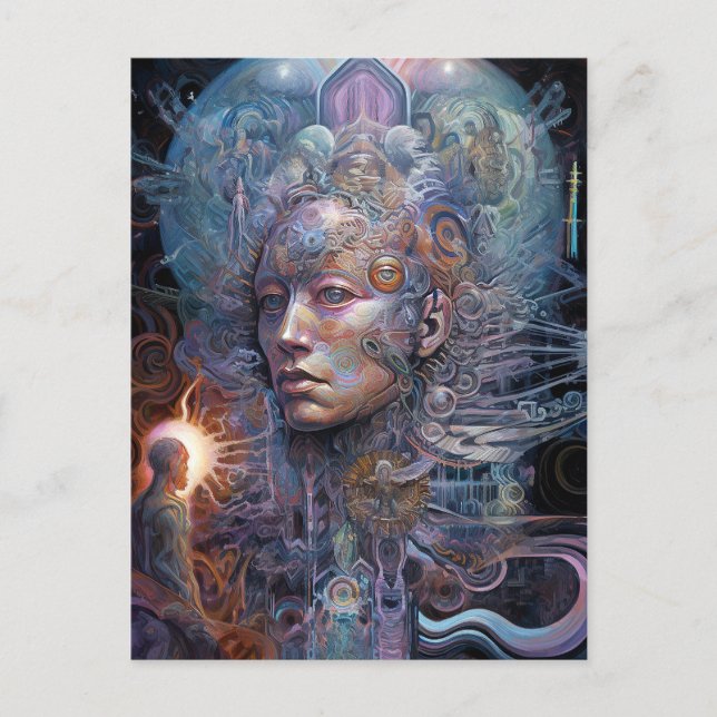 Carte Postale Art Visionnaire Surreal Man (Devant)