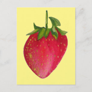Carte Postale Artecouleur de l'eau de fraise juteuse