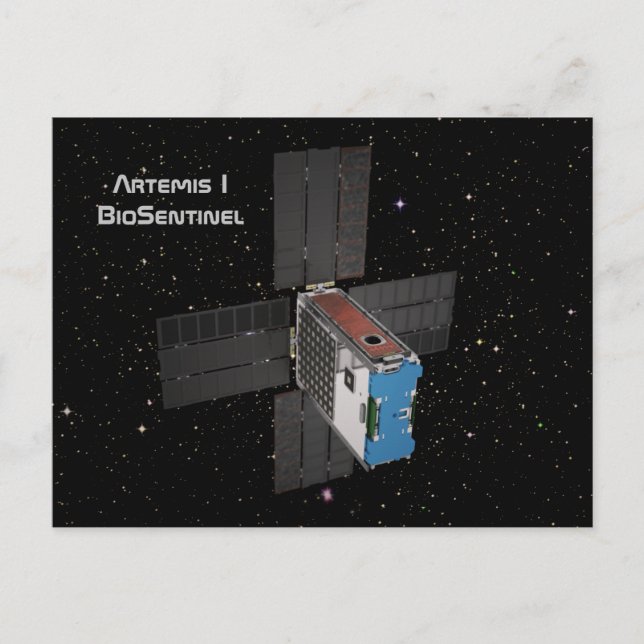 Carte Postale Artemis BioSentinel CubeSat (Devant)