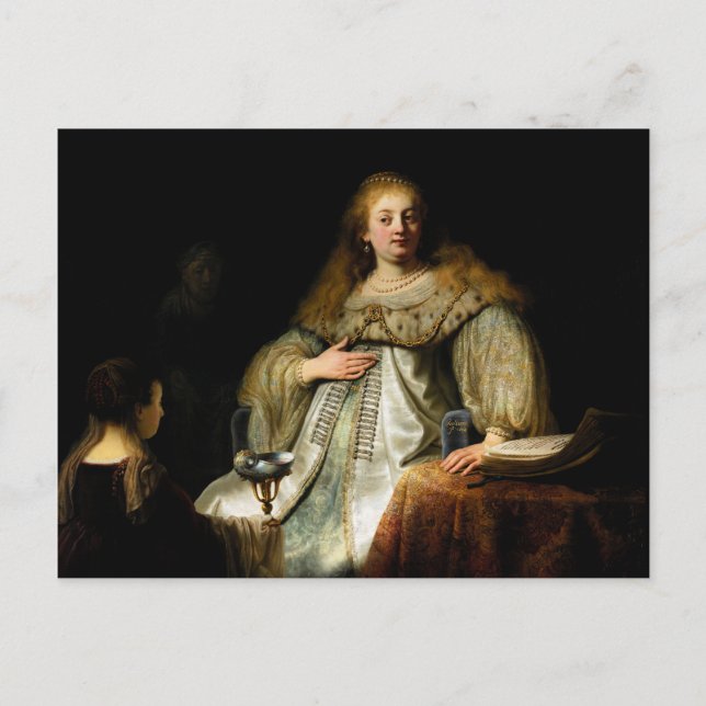 Carte Postale Artemisia de Rembrandt (1634) (Devant)