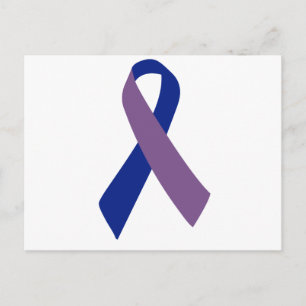 Carte Postale arthrite sensibilisation ruban bleu
