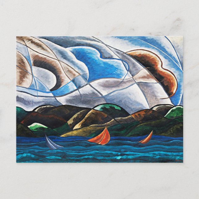 Carte Postale Arthur Dove, Nuages et Eau (Devant)